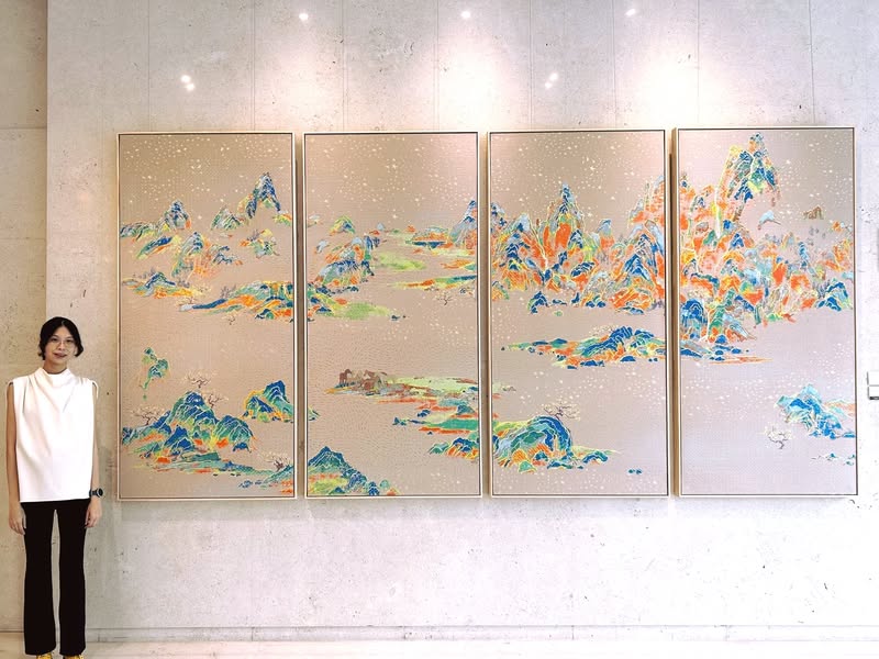 臺中市藝術亮點-《織山．留水》李偵綾個展